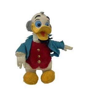 Vintage Preowned 1960s Walt Disney Ludwig Von Drake Professor Duck Plush Doll